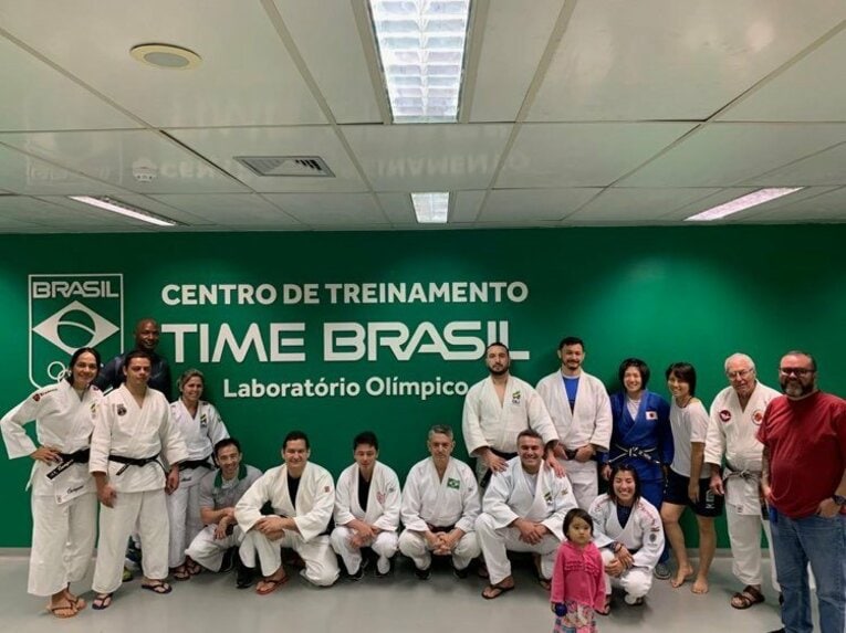 和気あいあいとしたブラジル柔道代表©Yuko Fujii