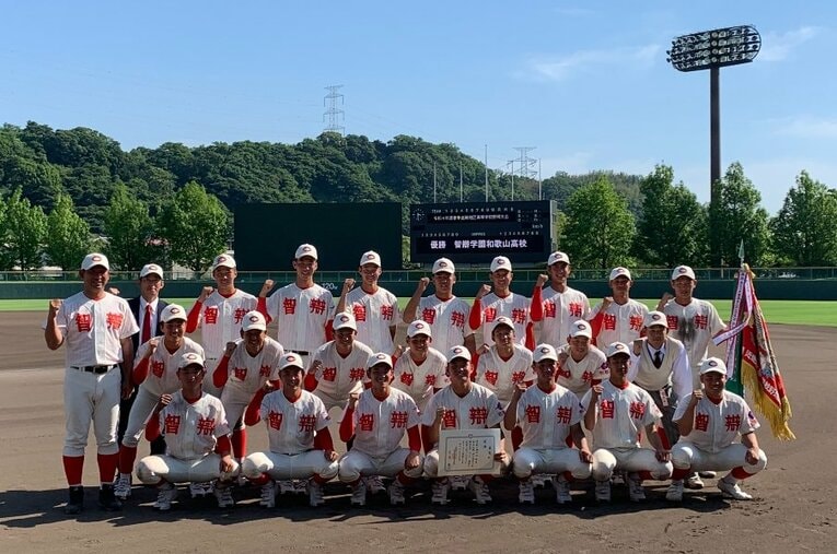 連勝を伸ばし続けていた大阪桐蔭高校を破り、近畿大会を制した智弁和歌山高校。夏の甲子園連覇へ自信を深める勝利となった ／ photograph by Noriko Yonemushi