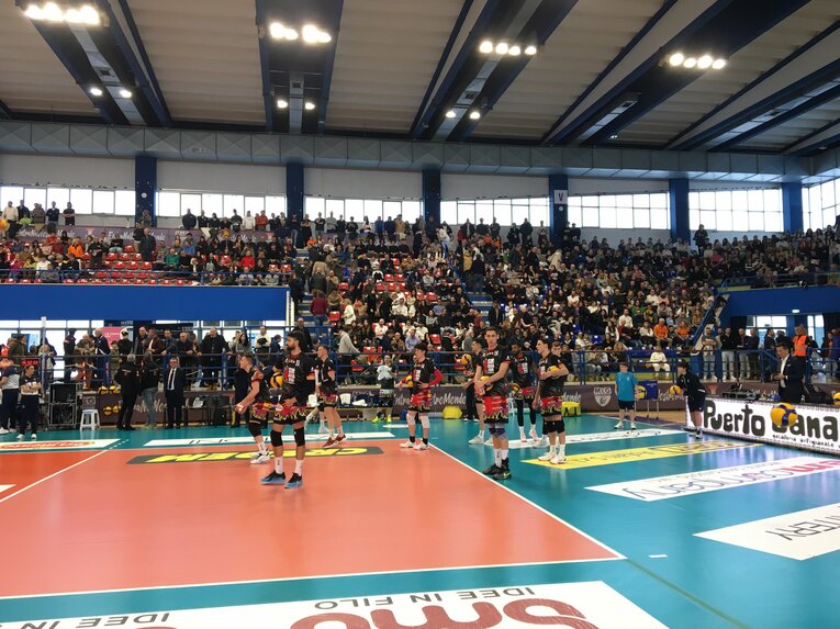 2月9日、ペルージャ石川祐希（セリエA／グロッタッツォリーナ戦）©︎Takashi Yuge