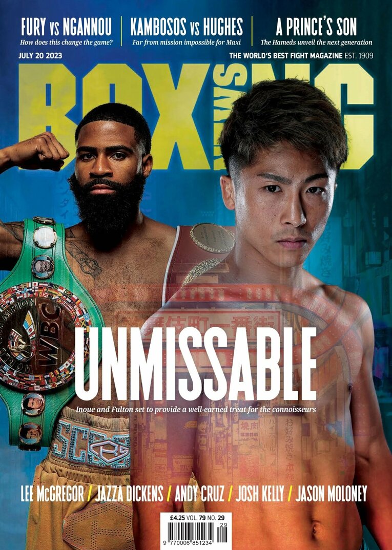 英国『ボクシングニュース』最新号の表紙