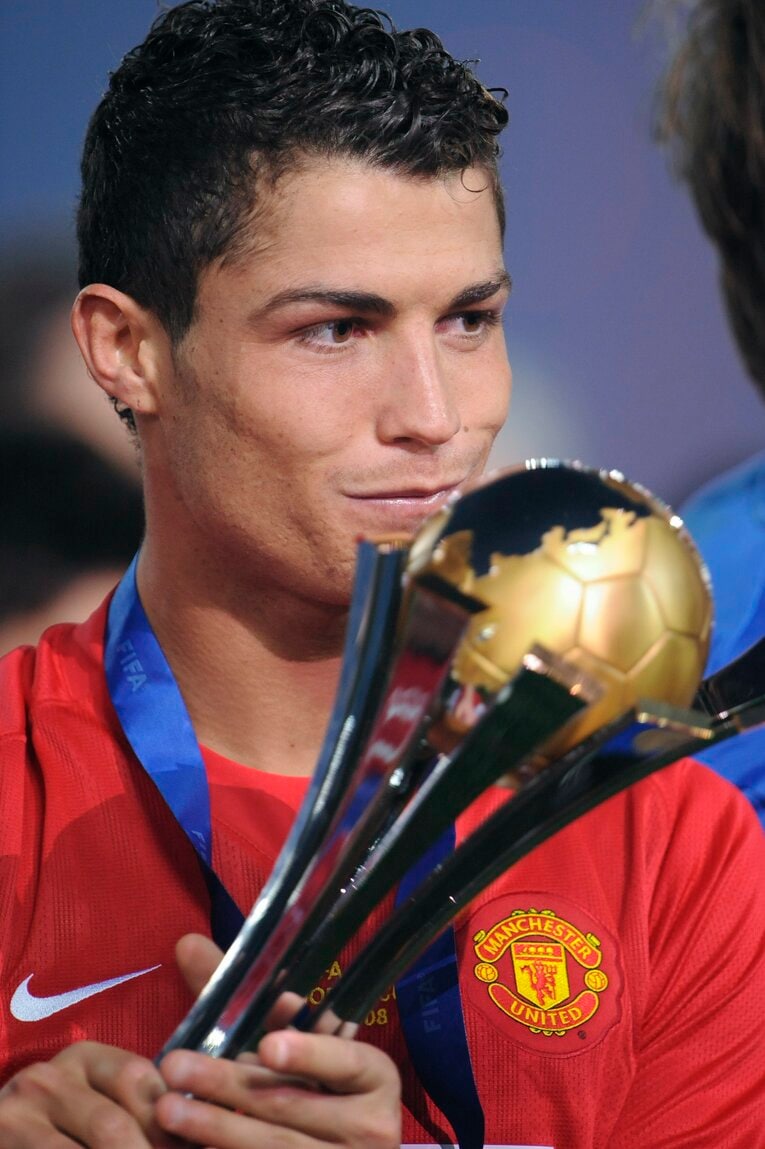 2008年クラブW杯でのC・ロナウド　©Takuya Sugiyama