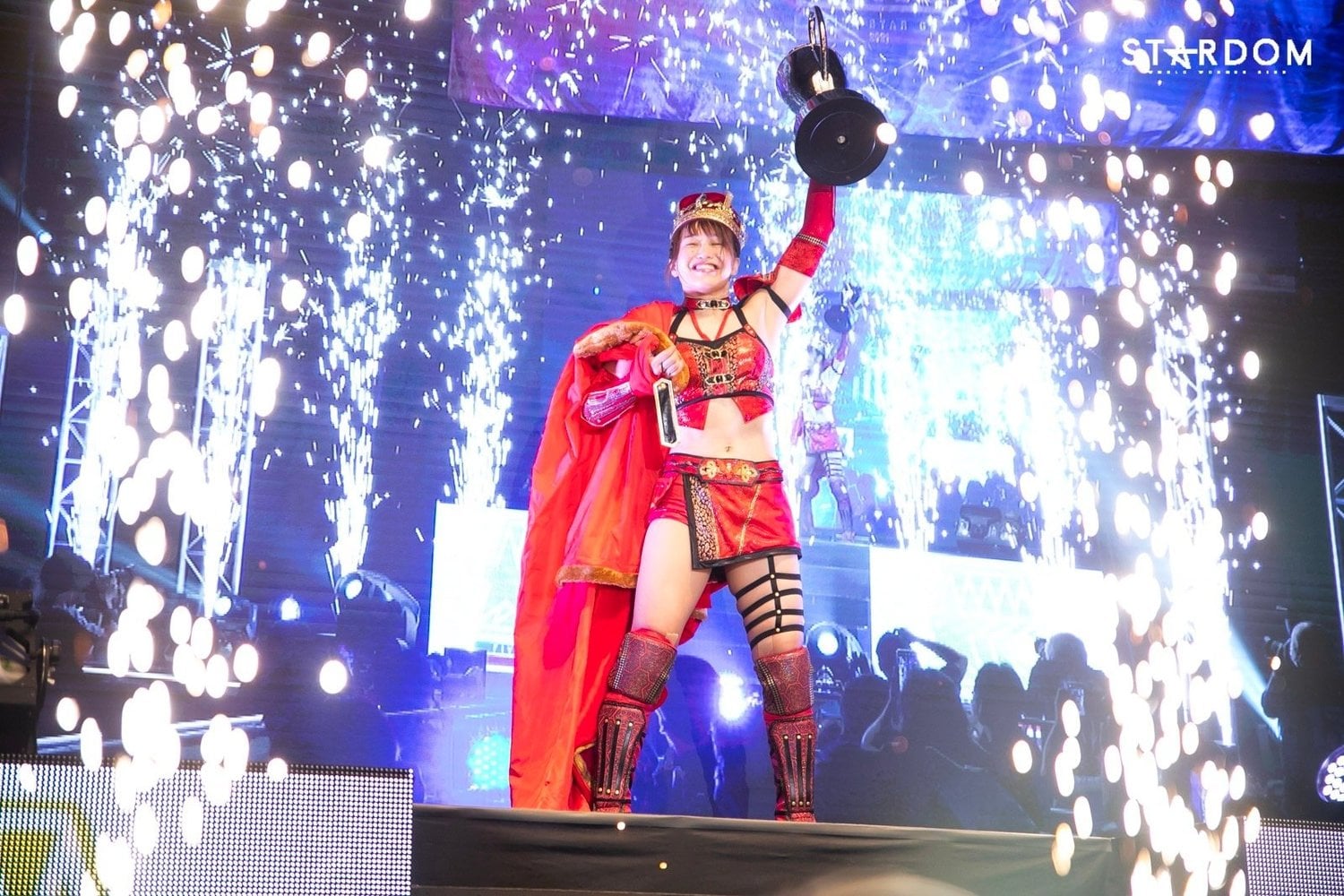 リーグ戦を優勝した朱里はさらなる高みを目指す　©STARDOM