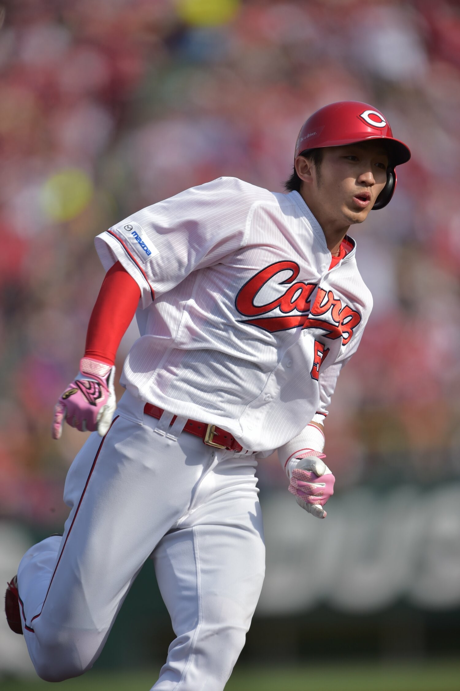 2015年、カープ時代の鈴木誠也　©Hideki Sugiyama