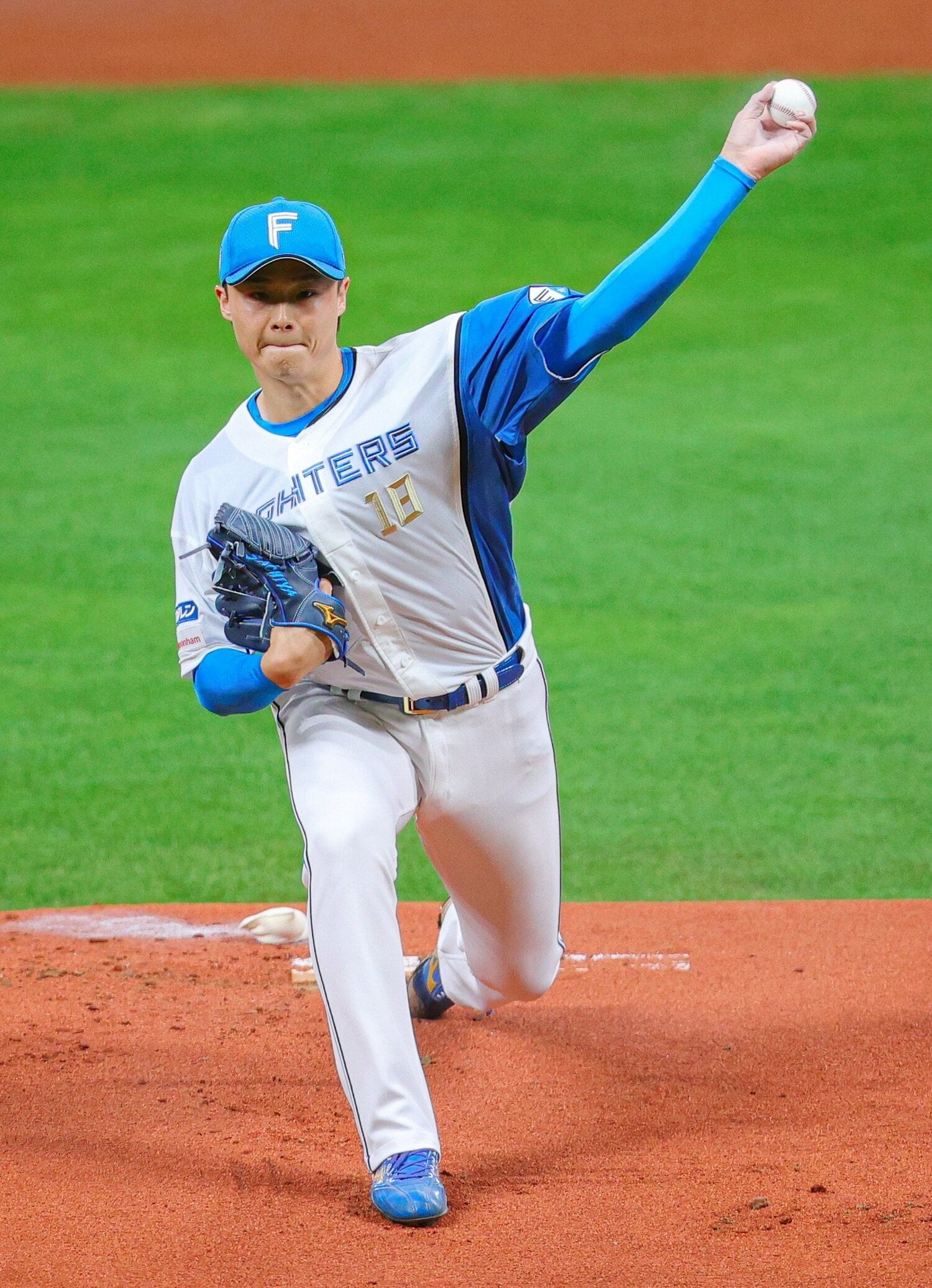 日本ハムでは左のエースとしてチームの勝ち頭となっている　©JIJI PRESS