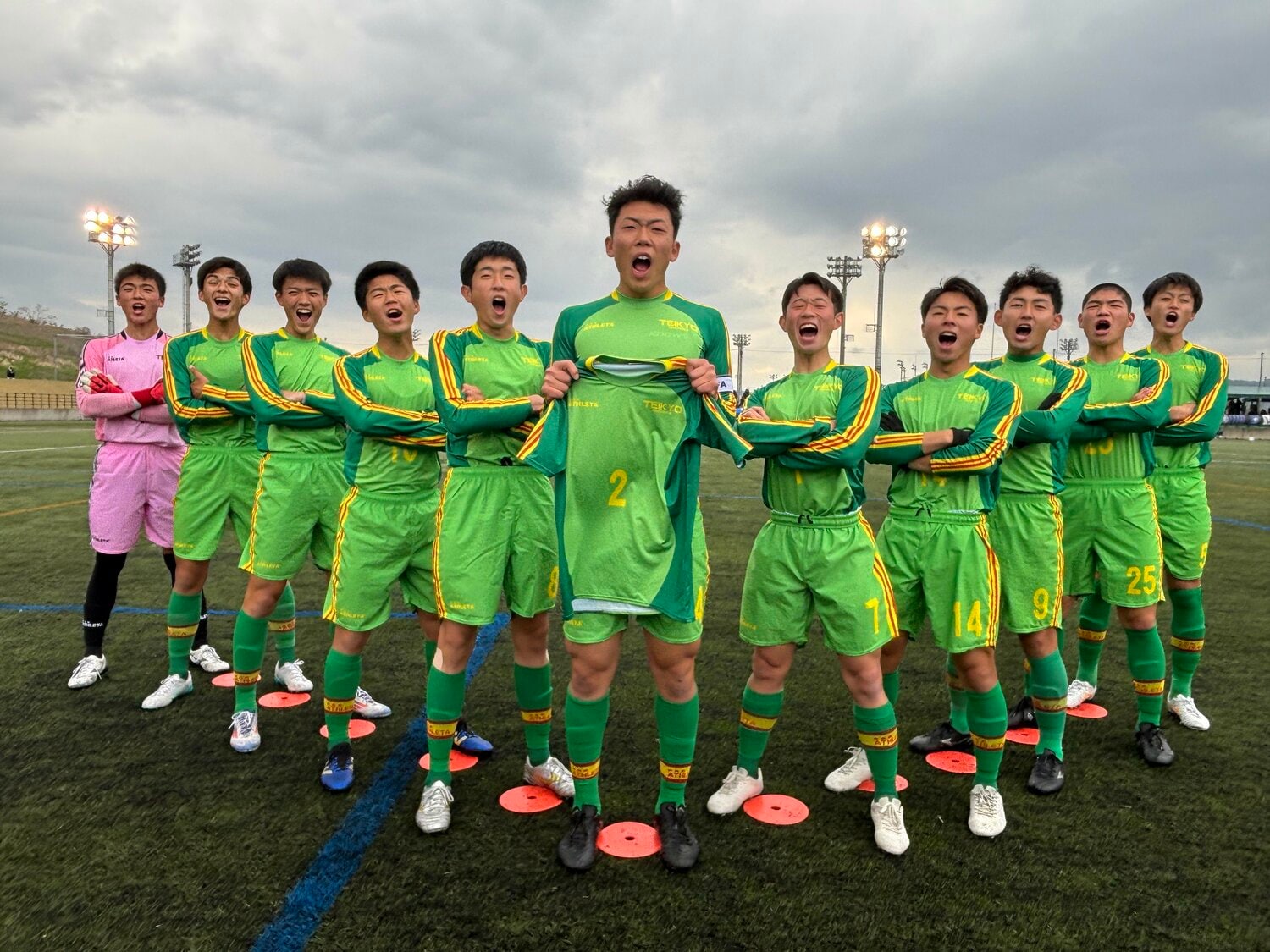 帝京長岡高校をキャプテンとして牽引する桑原脩斗（中央）©︎Takahito Ando