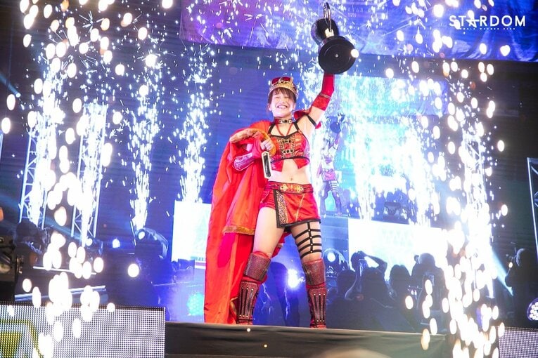 リーグ戦を優勝した朱里はさらなる高みを目指す　©STARDOM