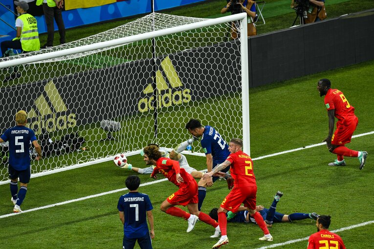 W杯ベルギー戦　©Takuya Sugiyama/JMPA