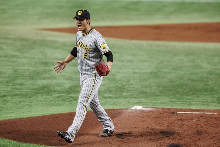 創志学園高時代、甲子園での闘志あふれるピッチングも記憶に新しい阪神・西純矢（21歳）©︎Kiichi Matsumoto