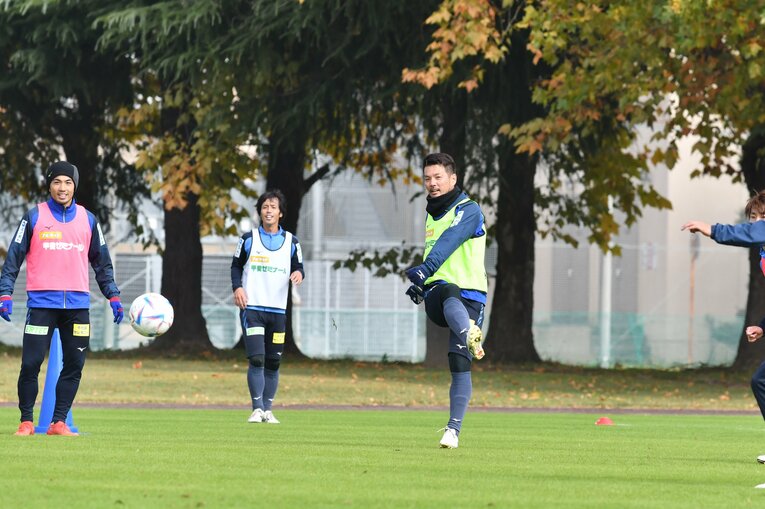 ヴァンフォーレ甲府の練習風景　©2022VFK