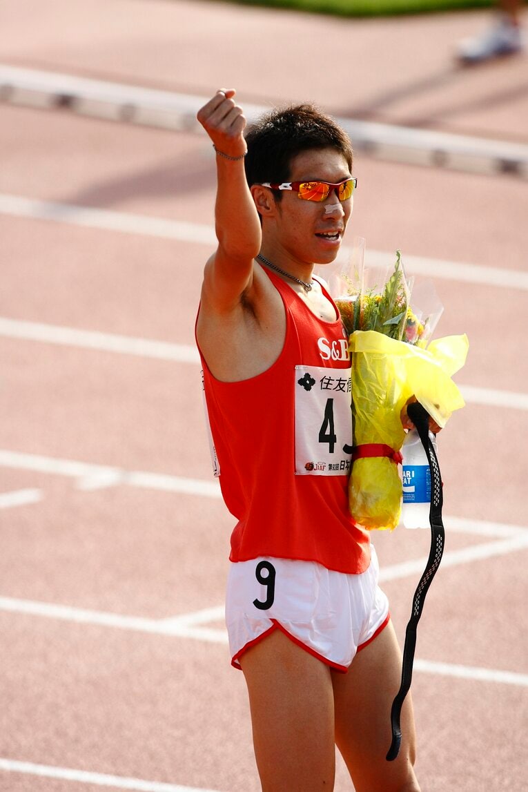 日本選手権男子1500mに出場した上野裕一郎　©Tamon Matsuzono