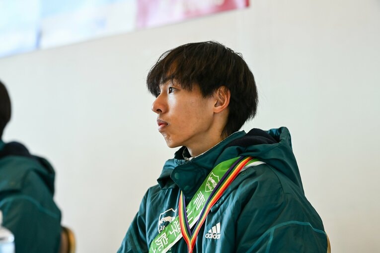 【黒田朝日レア写真】走り終えた直後もニコニコ（4年時。写真は続きます）　©Nanae Suzuki