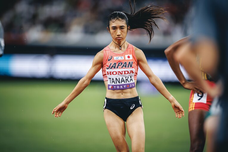 予選落ちに終わった1500mの後に調子を上げ、5000mでは決勝進出した田中　©Kiichi Matsumoto