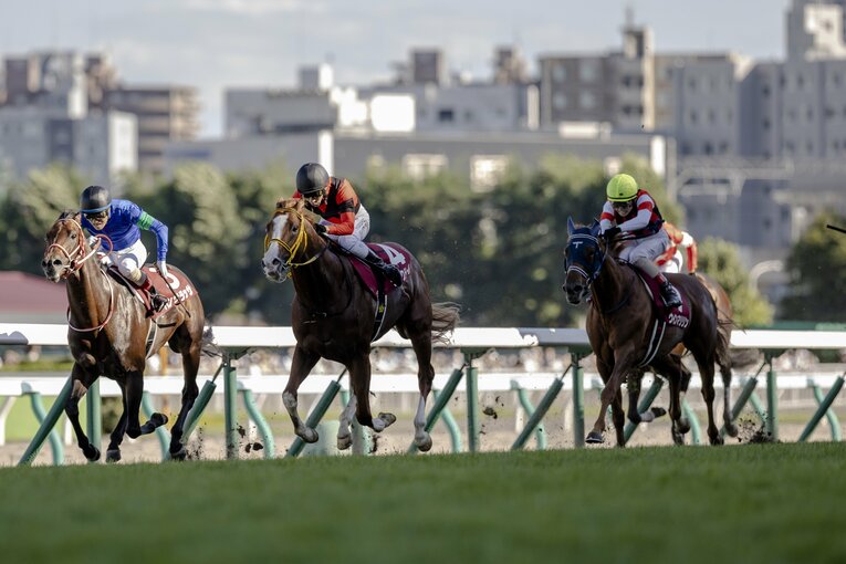 札幌記念の最後の直線 ／ photograph by photostud