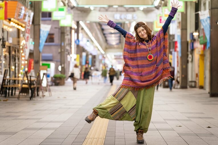 アンジェラ佐藤の地元・北海道にて撮影