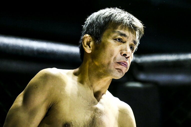 2018年7月、韓国のAFGCに出場した大石。当時49歳　©Susumu Nagao