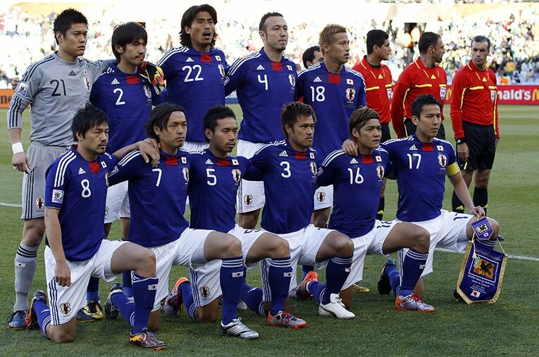 2010南アフリカW杯カメルーン戦スタメン ／ photograph by Naoki Nakanishi/JMPA