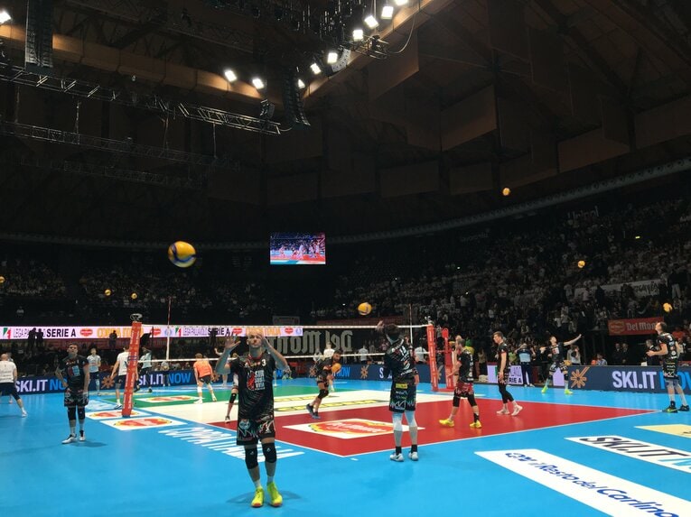 ペルージャの試合前練習（コッパ・イタリア準決勝）©︎Takashi Yuge