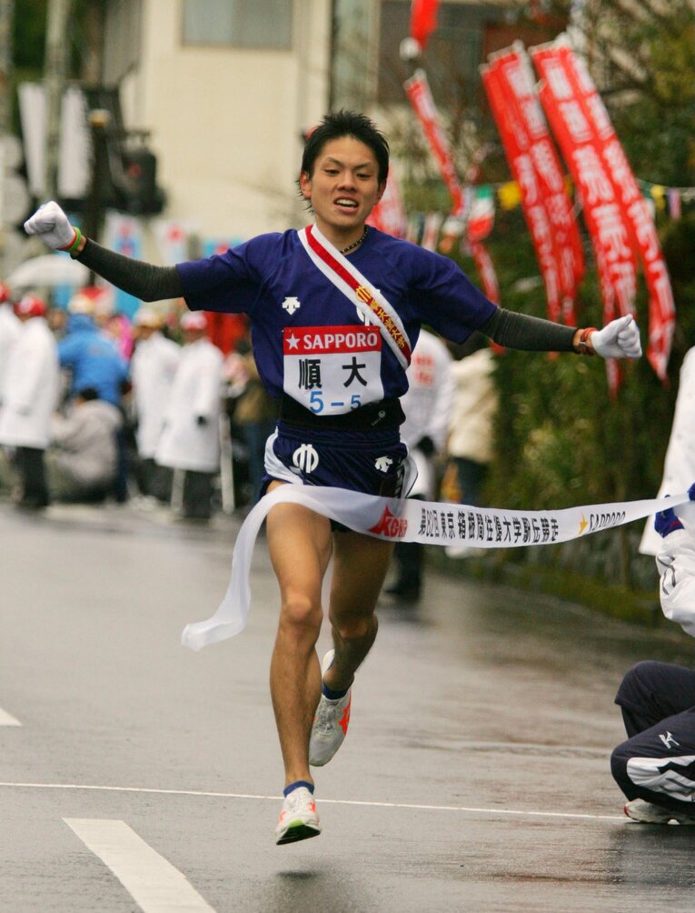 6位は今井正人（順大）　©JIJI PRESS