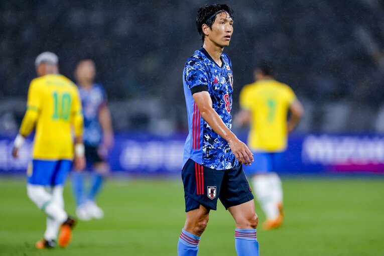 原口元気はインサイドハーフとして攻守に奮闘　©Kiichi Matsumoto/JMPA