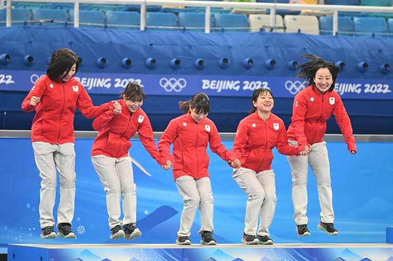2022年北京五輪のメダルセレモニー　©Naoya Sanuki/JMPA