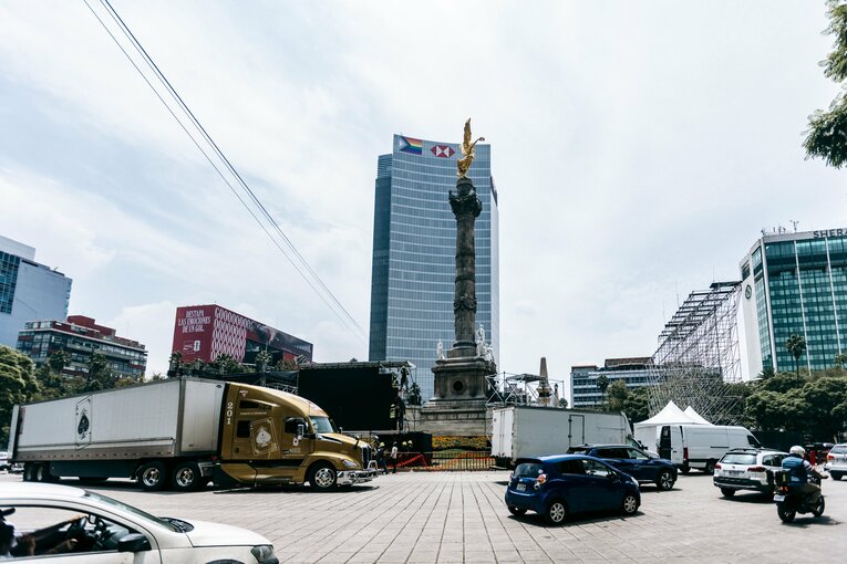 W杯開催地メキシコシティの様子（写真は右に続きます）©Kiichi Matsumoto/JMPA