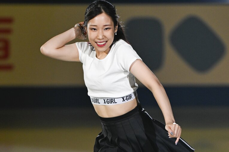 三原舞依のエキシビションでの演技　©Asami Enomoto