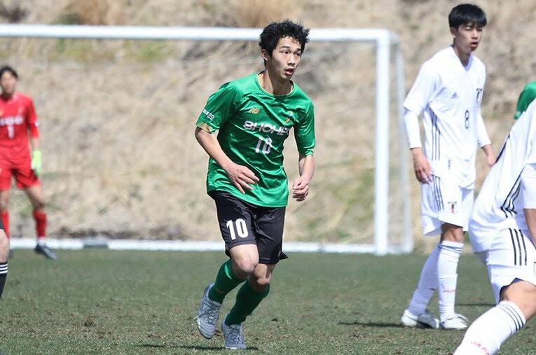 昌平高校の下部組織にあたるFC LAVIDA（ラヴィーダ）に所属するMF山口豪太。今年3月のJヴィレッジカップでは、当時中学2年生ながら高校チームの10番を背負った ／ photograph by Takahito Ando