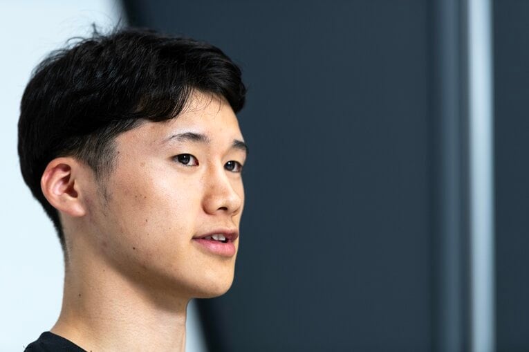 地元出身の角田太輝選手。2021-22シーズンから特別指定選手として佐賀バルーナーズに加入　©︎Takuya Sugiyama