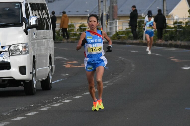 11月のクイーンズ駅伝ではルーキーながら最長区間の3区を任された／大塚製薬陸上競技部提供