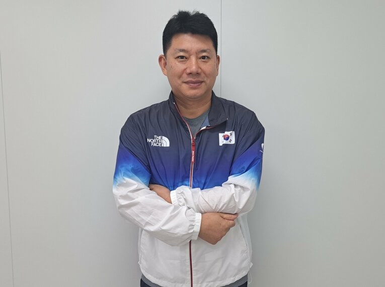 取材に応じてくれた呉光憲監督（筆者撮影）