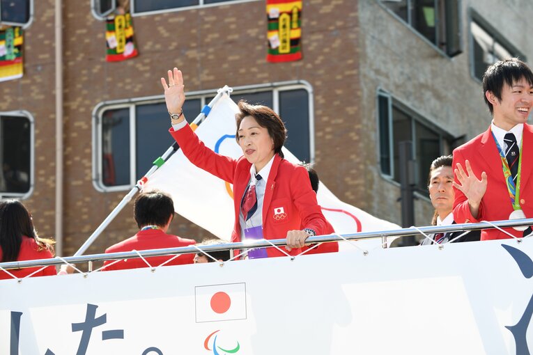 リオデジャネイロ五輪日本選手団合同パレードにて　(C)Keiji Ishikawa