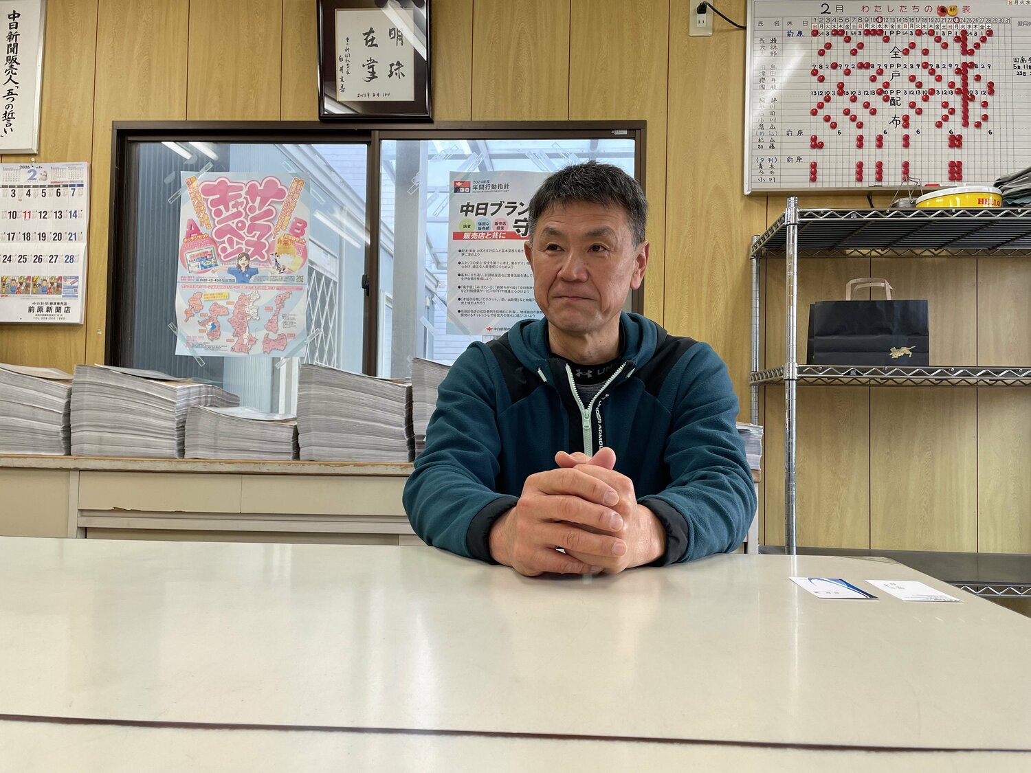 インタビューに応じた元中日・前原博之 ©NumberWeb