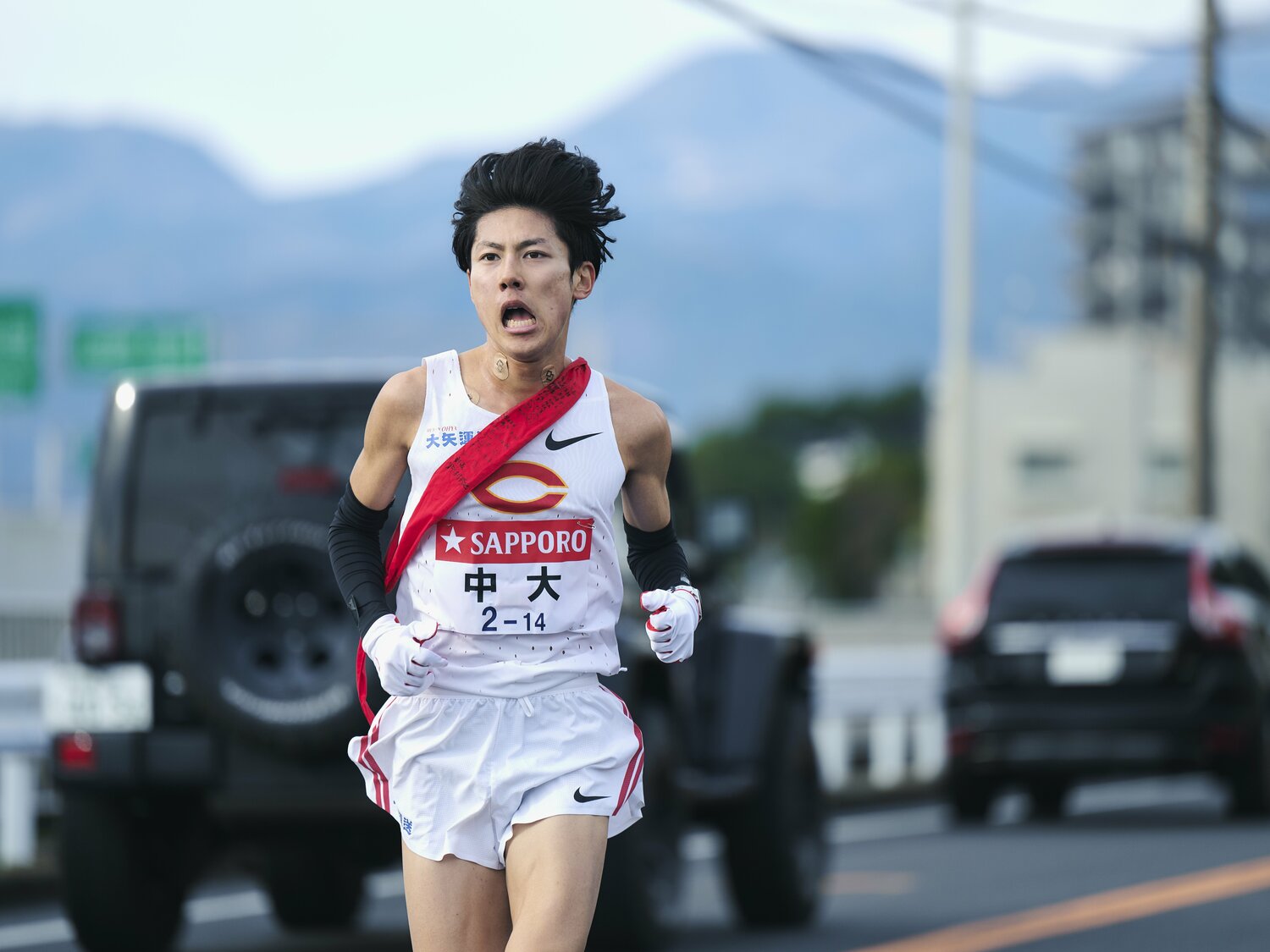 7区の吉居駿恭（2年）は発熱がなく、見事に区間賞を獲得　©Yuki Suenaga