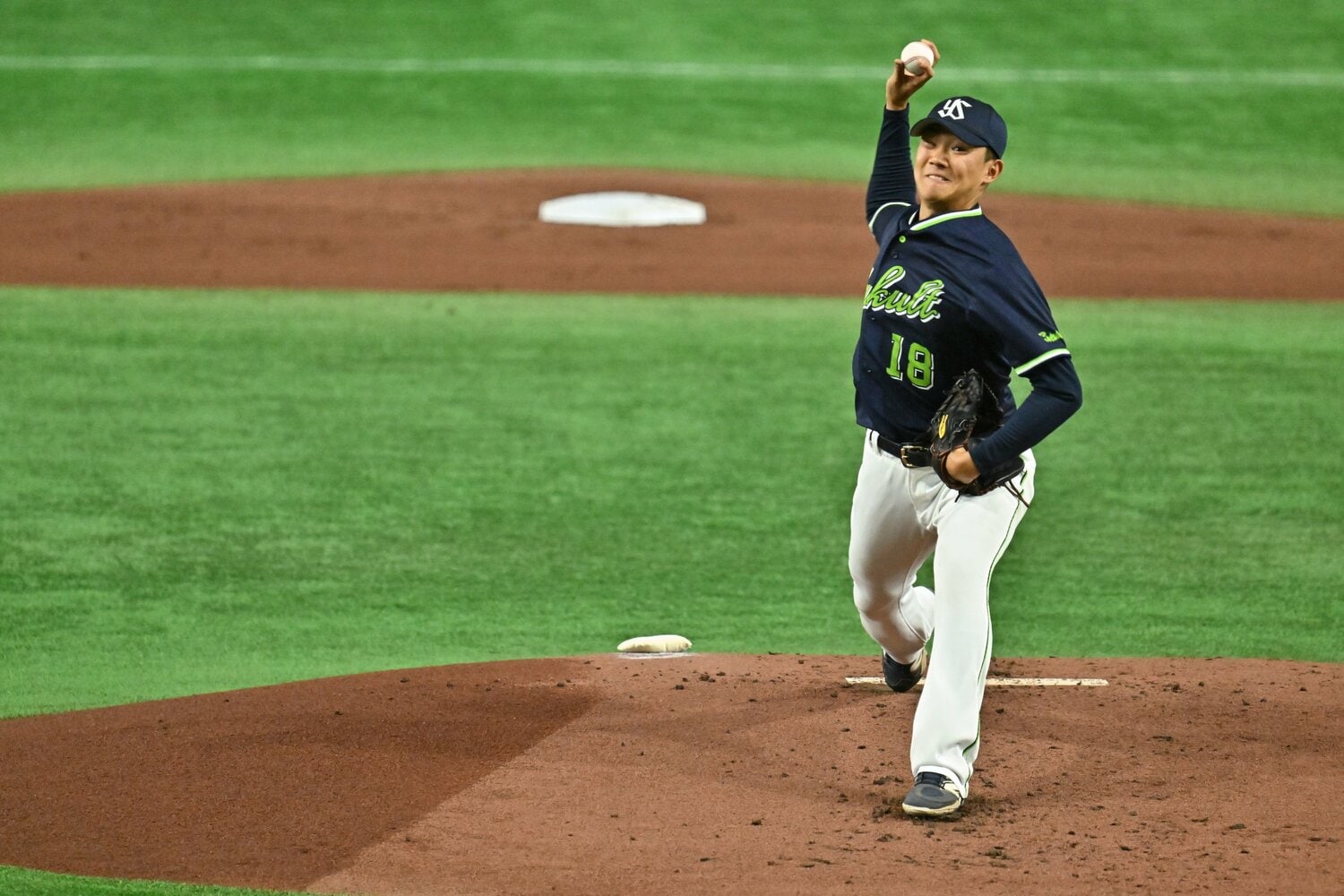 次期エースの奥川は開幕投手を任されたが ©Hideki Sugiyama