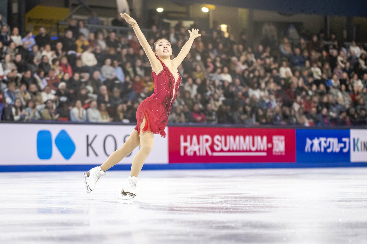 安定感のある演技を見せ、今大会日本勢最高の総合2位となった千葉百音　©Getty Images