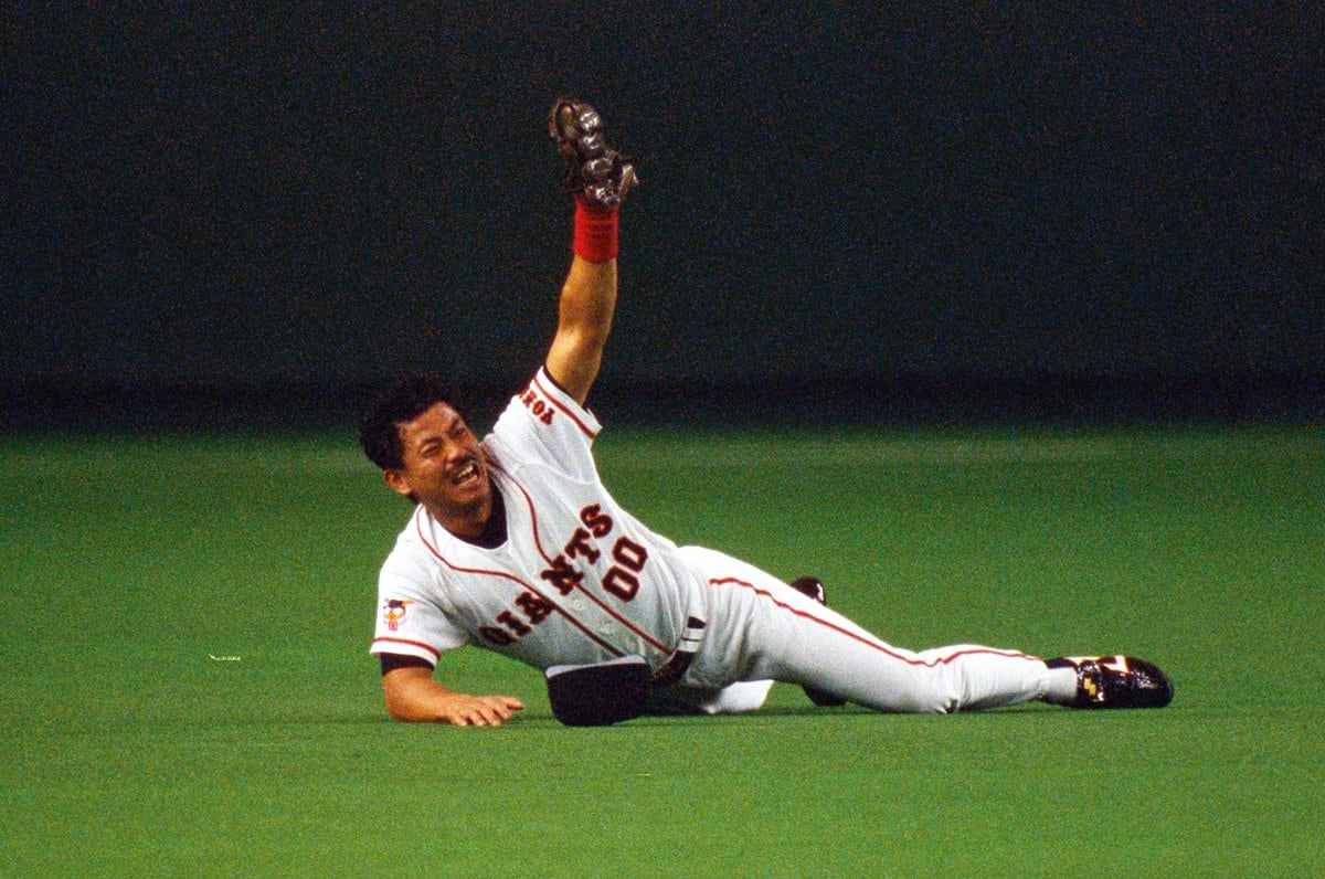 日本シリーズでのナイスキャッチ　©Sports Graphic Number