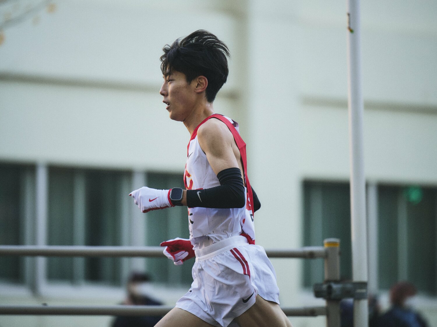 1区序盤から飛び出し、21.3kmをほぼ独走した駿恭　©Yuki Suenaga