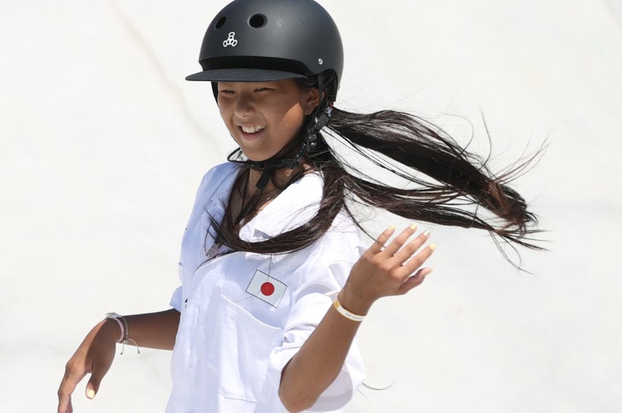 空中戦で勝負せずに銀メダル 「世界でかっこいいスケーターに」12歳開心那“プロスケーターも驚く”2つの凄さ＜Number Web＞ photograph by JIJI PRESS