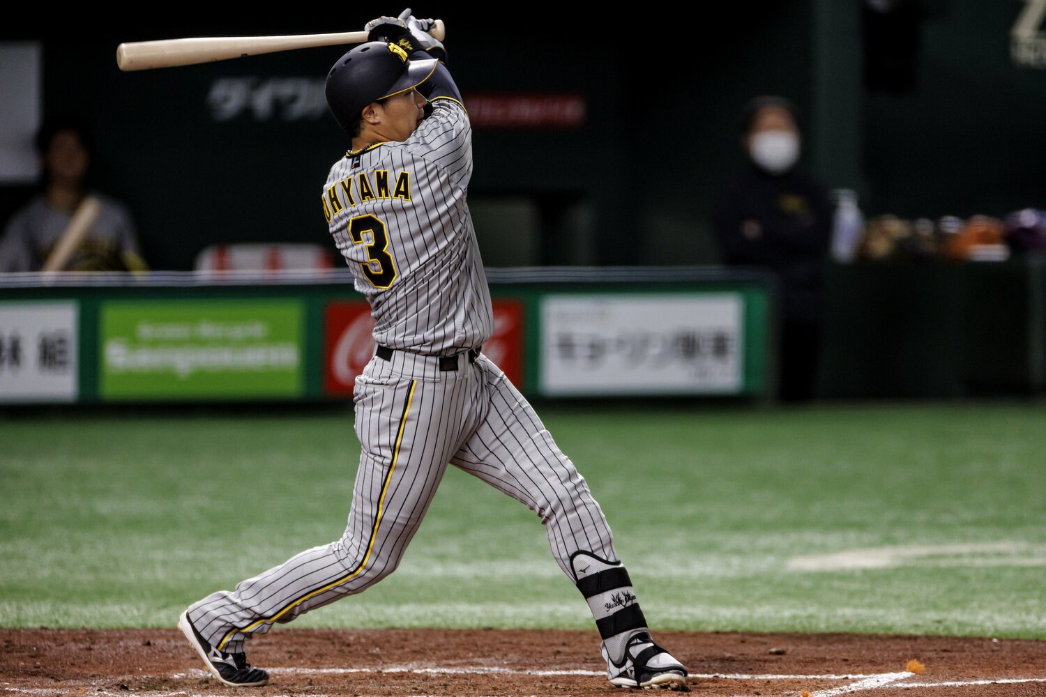 阪神チーム最多18本塁打を放つ大山悠輔（6月22日現在）　©Kiichi Matsumoto