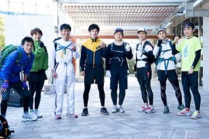 午前中の練習に参加したのは8名。僕だけザックなしで走りました