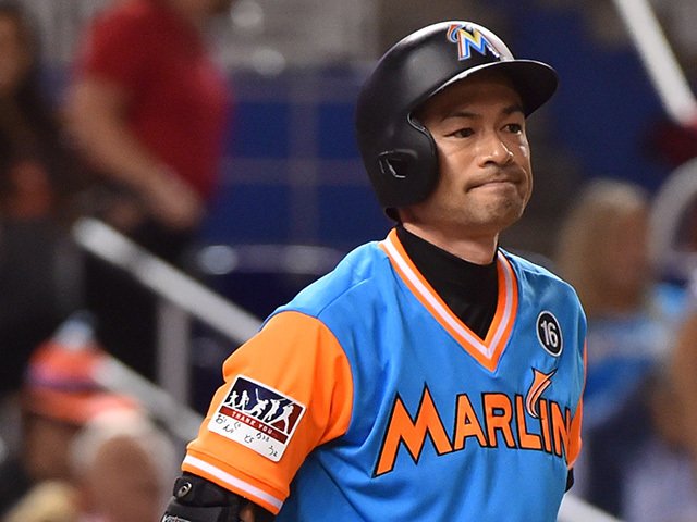 マイアミマーリンズ イチロー ユニフォーム新品マジェスティック