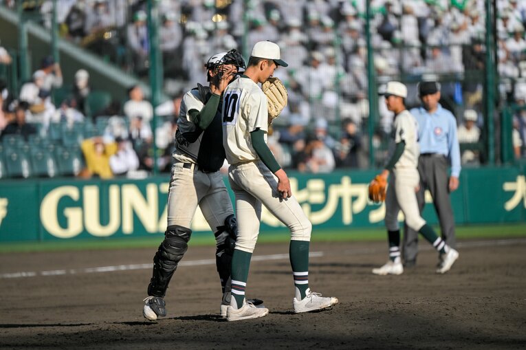 今朝丸は2年連続で“センバツ大阪桐蔭戦”に登板している　©Nanae Suzuki