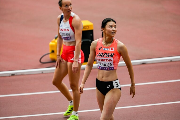 日本選手権優勝の田中は今大会はケガの影響もあり予選で敗退　©Nanae Suzuki