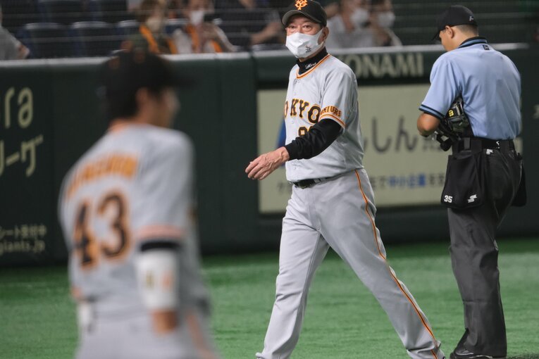 7月22日にコロナ陽性と発表された巨人・原辰徳監督　©︎Naoya Sanuki
