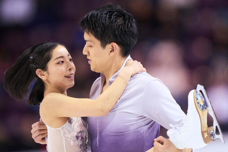 優勝を決めたフリーの演技　©AFLO