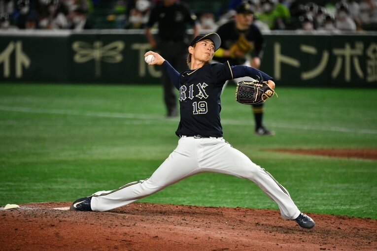 昨季日本シリーズで右肘手術から復帰した山岡泰輔 ©Hideki Sugiyama