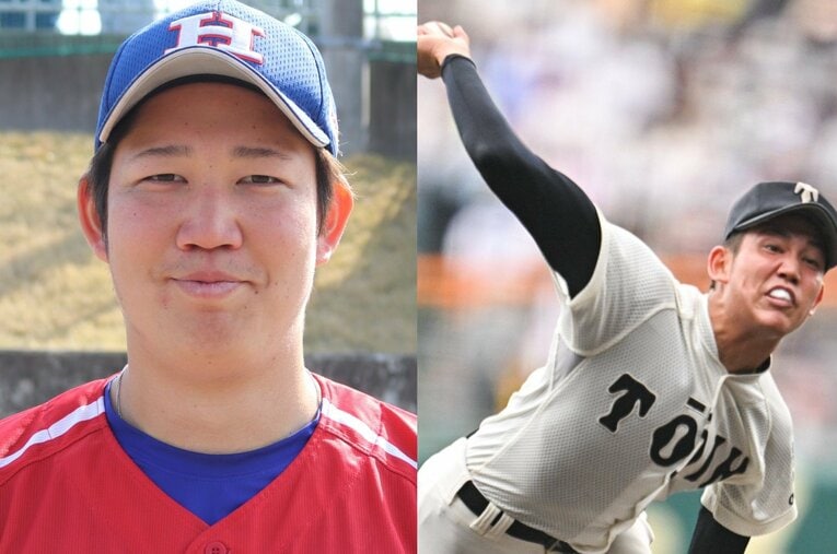 ドラフト指名漏れ後は社会人野球のHonda鈴鹿に進み、成長著しい川原嗣貴。センバツ優勝の高校3年時を上回る投球を見せている ／ photograph by (L)Yu Takagi、(R)Nanae Suzuki