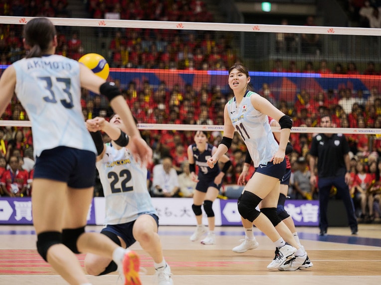 バレーボールネーションズリーグ 韓国戦　©︎Yuki Suenaga