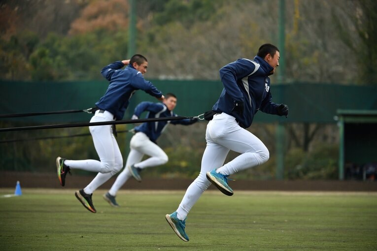 大阪桐蔭の練習風景（2022年）　©︎Hideki Sugiyama