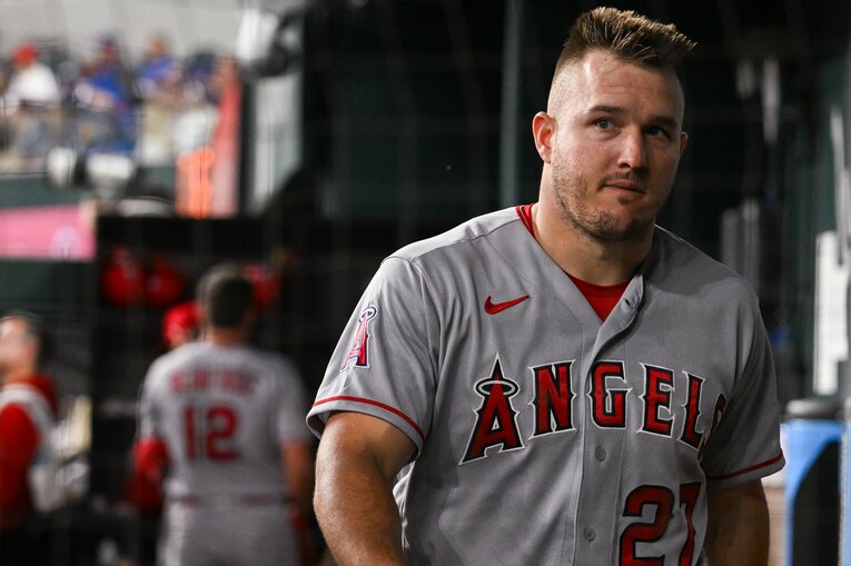 エンゼルスと「12年総額4億2650万ドル」の大型契約を結んでいるマイク・トラウト ©Nanae Suzuki